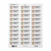 Gouden Retriever Retouradreslabels Etiket (Full Sheet)