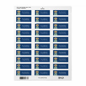Gouden Retriever Retouradreslabels Etiket (Full Sheet)