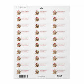 Gouden Retriever Retouradreslabels Etiket (Full Sheet)