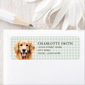 Gouden Retriever Retouradreslabels Etiket (Insitu)