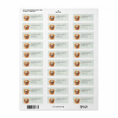 Gouden Retriever Retouradreslabels Etiket (Full Sheet)