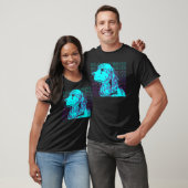 Gouden Retriever Retro T-shirt (Unisex)