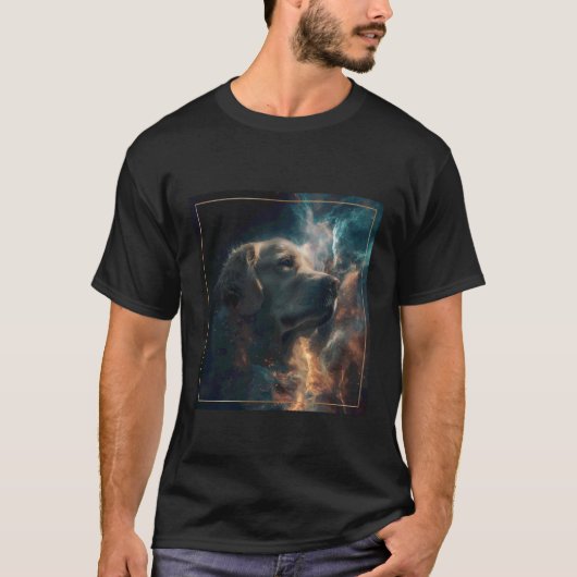 Gouden Retriever Ruimte T-shirt (Voorkant)