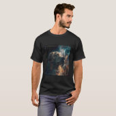 Gouden Retriever Ruimte T-shirt (Voorkant volledig)
