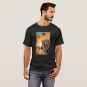 Gouden Retriever Shirt Bril Auto Grappige Gouden R (Voorkant volledig)