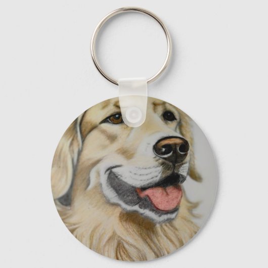 Gouden Retriever sleutelhanger (Voorkant)