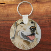 Gouden Retriever sleutelhanger (Achterkant)