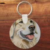 Gouden Retriever sleutelhanger (Voorkant)