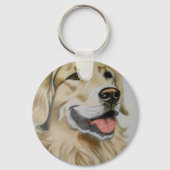 Gouden Retriever sleutelhanger (Achterkant)