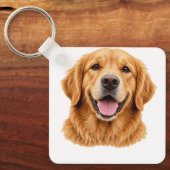 gouden retriever sleutelhanger (Voorkant)