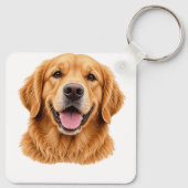 gouden retriever sleutelhanger (Achterkant)
