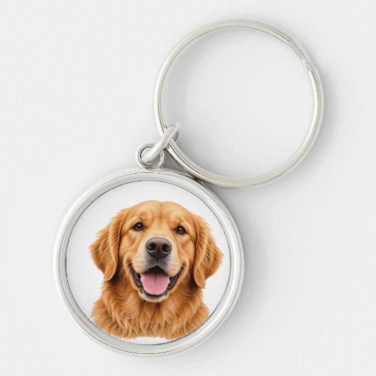 gouden retriever sleutelhanger (Voorkant)