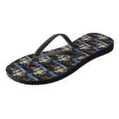 Gouden Retriever Sneeuwslee Kerst Decor Teenslippers (Schuin)
