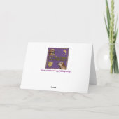 Gouden Retriever Spel van Dreidel Hanukkah Feestdagen Kaart (Achterkant)