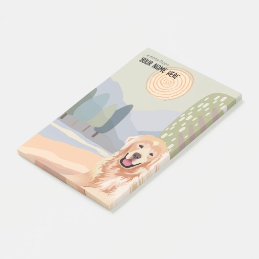 GOUDEN RETRIEVER Sticky Notes (Schuin)