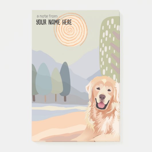 GOUDEN RETRIEVER Sticky Notes (Voorkant)