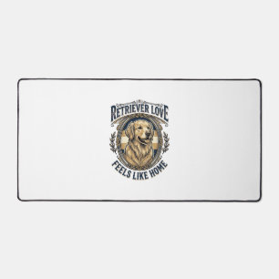 Gouden Retriever Thuiscomfort Vintage Gravure Doe Bureaumat