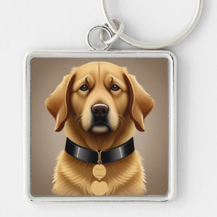 🌸 Gouden Retriever Trouw Glans Huisdier Charme St Sleutelhanger