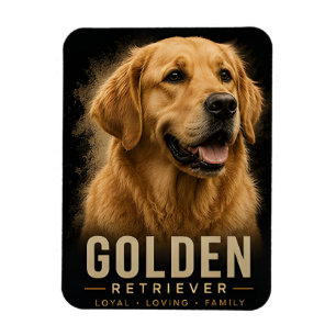 Gouden Retriever Trouw Liefhebbende GezondheidsHon Magneet