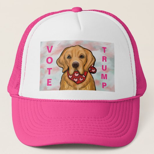 Gouden Retriever Truckerhoed Trucker Pet (Voorkant)
