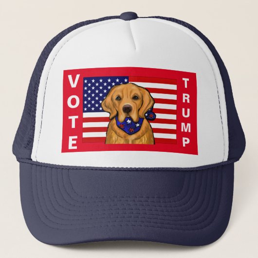 Gouden Retriever Truckerhoed Trucker Pet (Voorkant)