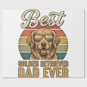 Gouden Retriever Vader Ever Vintage Sunset Shirt D Cadeaupapier