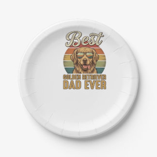 Gouden Retriever Vader Ever Vintage Sunset Shirt D Papieren Bordje