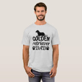 Gouden Retriever Vader Grappig Heren T-Shirt (Voorkant volledig)