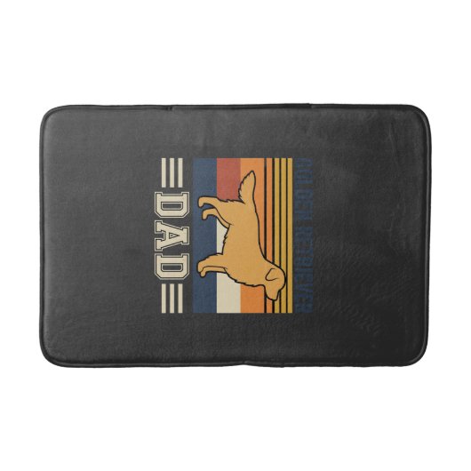 Gouden Retriever Vader Retro Hond Badmat (Voorkant)
