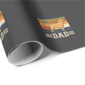 Gouden Retriever Vader Retro Hond Cadeaupapier (Rol Hoek)