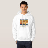 Gouden Retriever Vader Retro Hond Hoodie (Voorkant volledig)