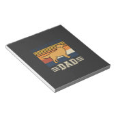 Gouden Retriever Vader Retro Hond Notitieblok (Schuin)