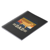 Gouden Retriever Vader Retro Hond Notitieboek (Linkerzijde)