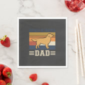 Gouden Retriever Vader Retro Hond Servet (Insitu)