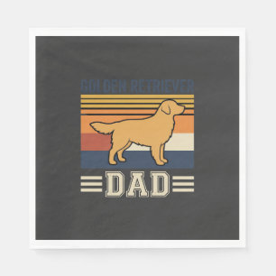 Gouden Retriever Vader Retro Hond Servet