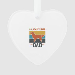 Gouden Retriever Vader Vintage Hondenliefhebber Ve Ornament