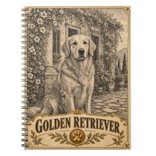 Gouden Retriever, Vintage Heritage Hond Notitieboek