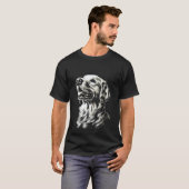 Gouden Retriever Vintage T-shirt (Voorkant volledig)
