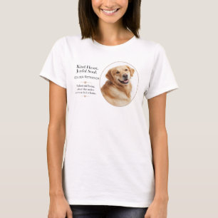 Gouden Retriever Vriendelijk Hart Vrolijke Ziel T-shirt