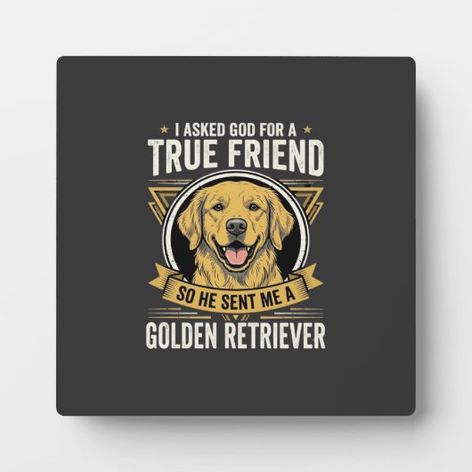 Gouden Retriever Ware Vriend Hond Fotoplaat (Voorkant)