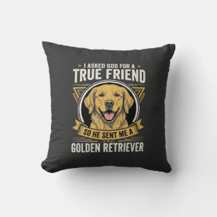 Gouden Retriever Ware Vriend Hond Kussen