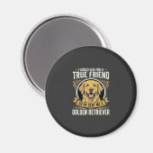 Gouden Retriever Ware Vriend Hond Magneet (Voorkant / Achterkant)