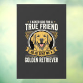 Gouden Retriever Ware Vriend Hond Raamsticker (Vel 3)
