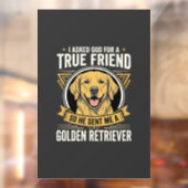 Gouden Retriever Ware Vriend Hond Raamsticker (Vel 2)
