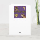 Gouden Retriever Wintergroeten  Feestdagen Kaart (Achterkant)