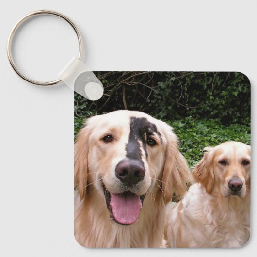 Gouden Retrievers Peter Fox en Moeder Sleutelhange Sleutelhanger (Voorkant)