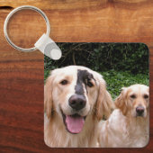 Gouden Retrievers Peter Fox en Moeder Sleutelhange Sleutelhanger (Voorkant)