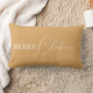 Gouden Retro Boho minimalistische Merry Christmas Kussen