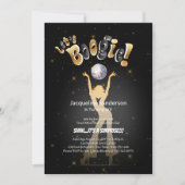 Gouden Retro Boogie 60ste verpartij Kaart (Voorkant)
