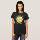 Gouden Retro Disco Bal PERSONALISEERDE T-Shirt (Voorkant volledig)